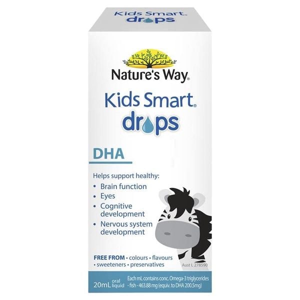 Nature’ Way Kids Smart DHA Drops 20ml - Bổ sung DHA dạng giọt cho bé