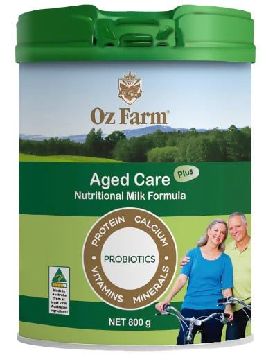 Sữa dinh dưỡng cho người già Oz Farm Aged Care Plus Nutritional Milk hộp 800g