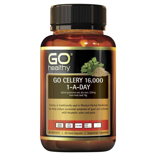 Hỗ trợ điều trị Gout Go Celery 16,000 Go Healthy lọ 60 viên