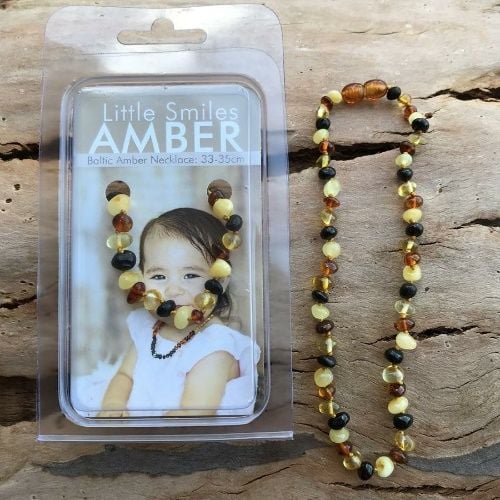 Vòng hổ phách đeo cổ cho bé Little Smile Amber của Úc