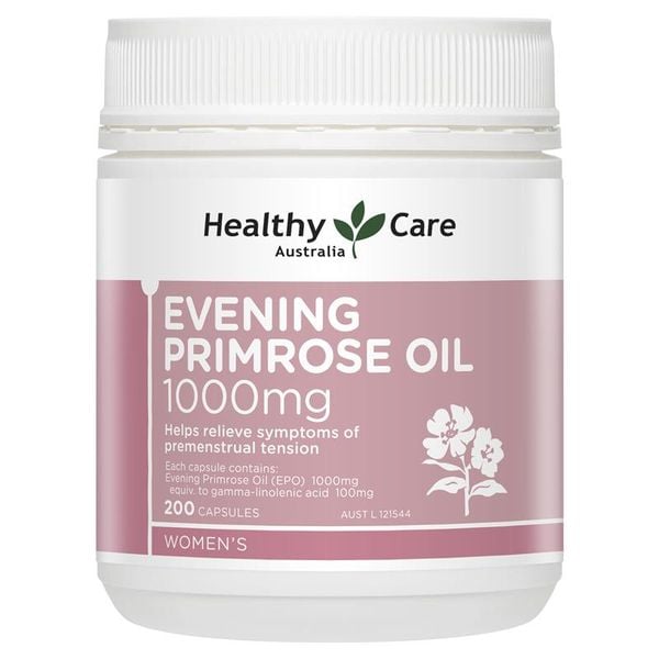 Tinh dầu hoa anh thảo Healthy Care Evening Primrose Oil 1000mg 200 viên