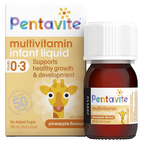 Siro vitamin tổng hợp cho bé từ 0-3 tuổi Pentavite Infant Liquid 30ml