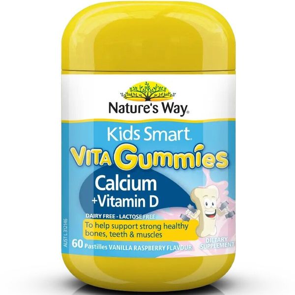Kẹo Gummies bổ sung Canxi + Vitamin D Nature's Way 60 viên