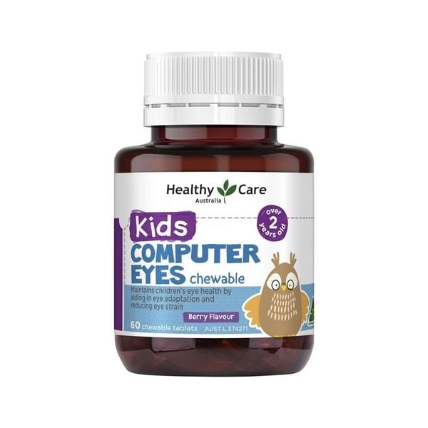 Kẹo dẻo bổ mắt cho bé Healthy Care Kids Computer Eyes Chewable 60 viên