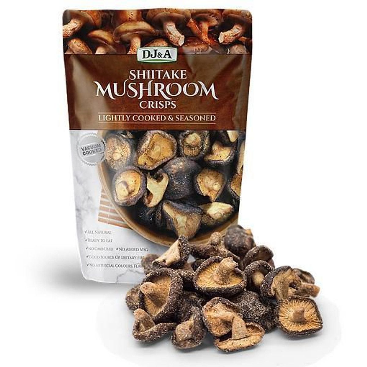 Nấm Hương Sấy Giòn DJ&A Shiitake Mushroom Crisps 225g Hàng Úc Thom Dang