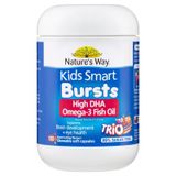 Nature's Way Kids Smart Omega-3 Fish Oil Trio - Bổ sung Omega 3 lọ 180 viên cho bé