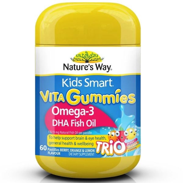 Kẹo bổ sung Omega-3 DHA Fish Oil Nature's Way Vita Gummies 60 viên