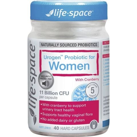 Men vi sinh đường tiết niệu cho phụ nữ Life Space Urogen Probiotic For Women 40 viên