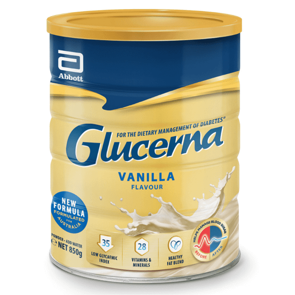 Sữa Glucerna Úc vị vani 850g cho người tiểu đường