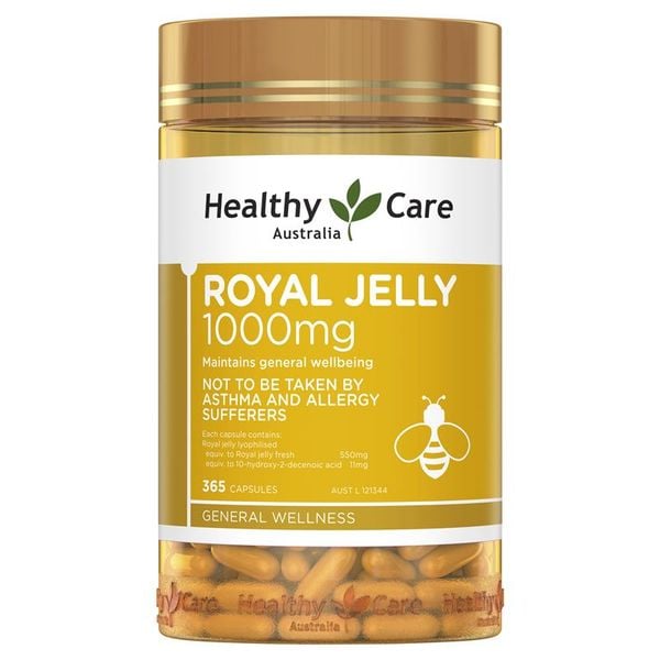 Sữa ong chúa Healthy Care Royal Jelly 1000mg 365 viên