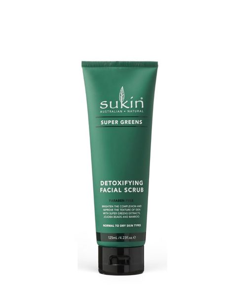 Sukin Tẩy Tế Bào Chết Loại Bỏ Độc Tố Cho Da Super Greens Detoxifying Facial Scrub 125ml