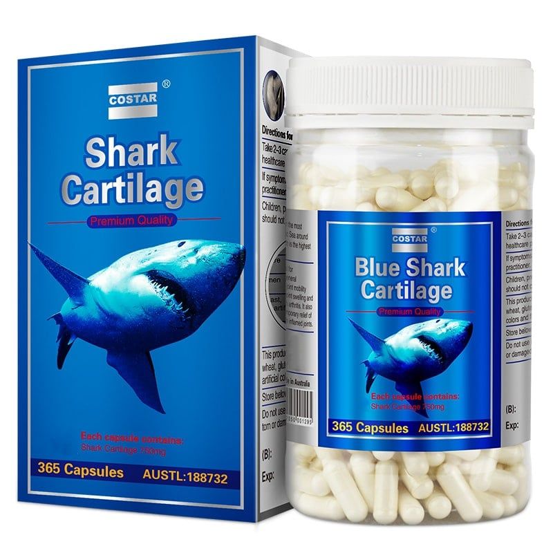 Sụn Vi Cá Mập Blue Shark Cartilage Costar 365 Viên – Hàng Úc Thom Dang