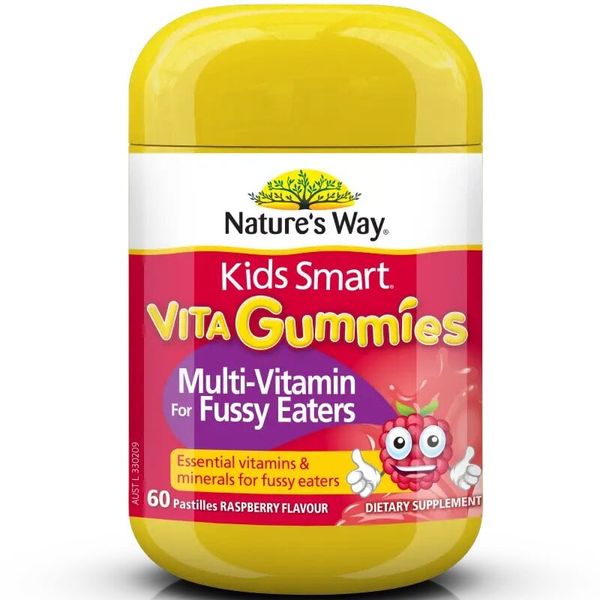 Kẹo bổ sung Vitamin cho trẻ biếng ăn Gummies Nature's Way Fussy Eaters 60 viên