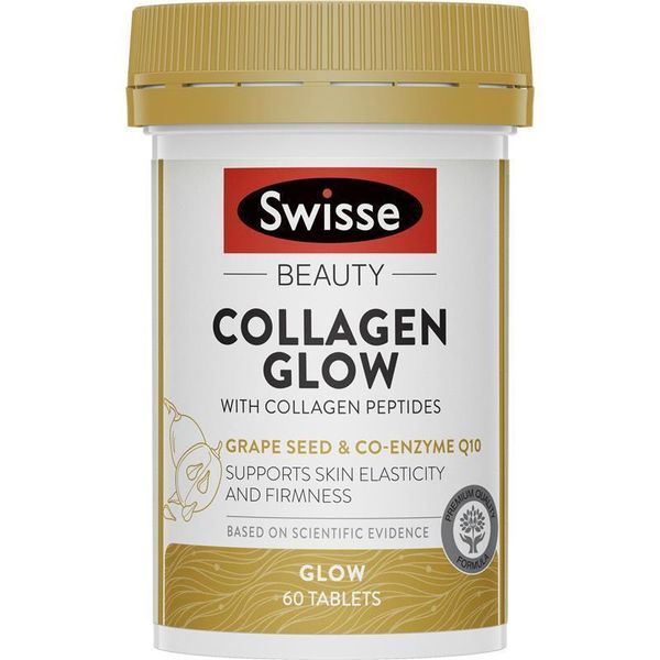 Viên uống Swisse Collagen Glow With Collagen Peptides 60 viên