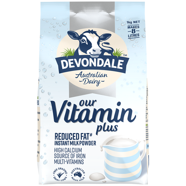 Sữa tươi tách béo Devondale Vitamin Plus 1kg