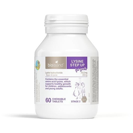 Lysine Bio island 60 viên tăng chiều cao cho trẻ từ 6 tuổi