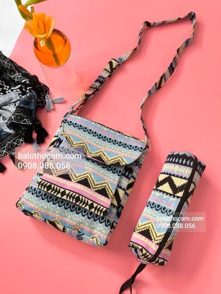  Set Túi thổ cẩm & hộp bút thổ cẩm 