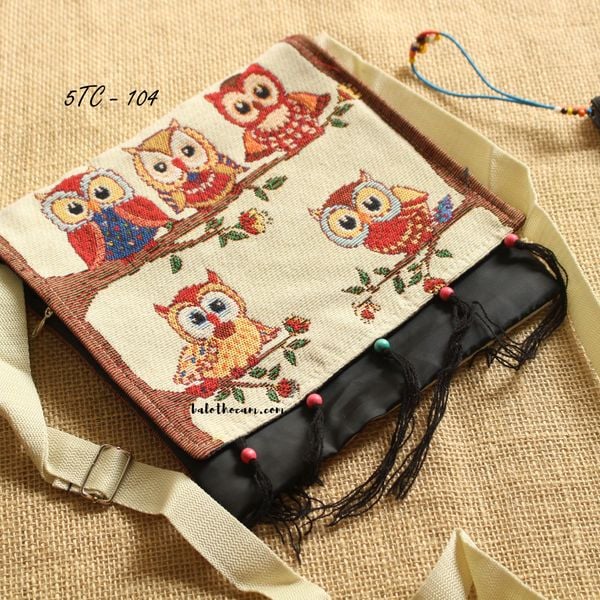  Túi Nắp 5 Tua Rua Cú Dây Tander (5TC104) 