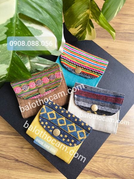  Ví thổ cẩm nhỏ có nắp ( VTCN) 