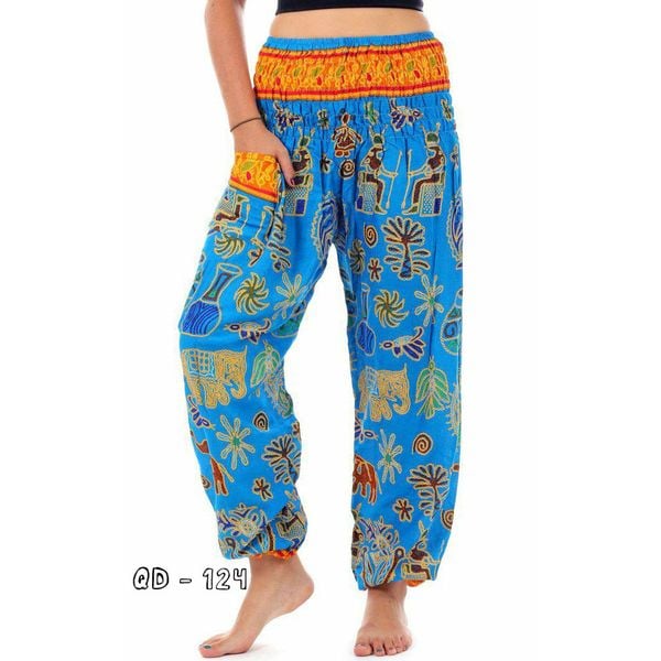  Quần Dài Họa Tiết Thổ Cẩm Form Rộng (QD124) 