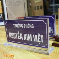 Biển chức danh 001