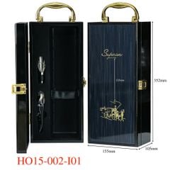 Hộp sơn mài  đơn mặt xước màu xanh