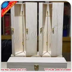 Địa chỉ mua Hộp gỗ đựng rượu có vách ngăn đựng quà tặng doanh nghiệp uy tín tại Hà Nội