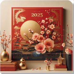 Thiết kế và in lịch xuân 2025 giá rẻ