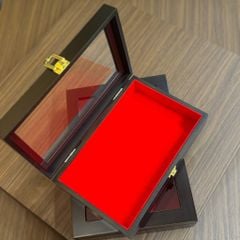 Hộp gỗ đựng sản phẩm bọc nhung