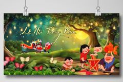 Xưởng in phông nền sân khấu tết trung thu có ngay