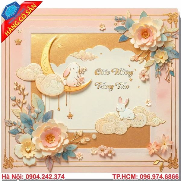 In thiệp Trung thu gấp, thiệp 3D, thiệp nổi