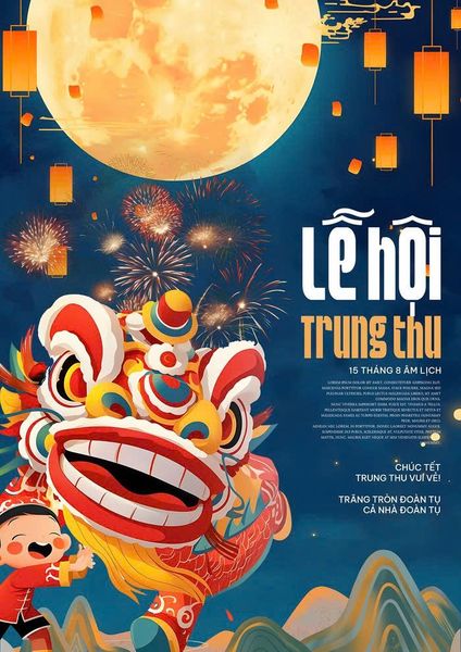 Những mẫu poster tết trung thu 2024
