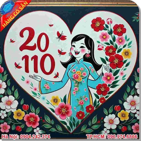 In thiệp 20/10 giá rẻ - đẹp - giao hàng tận nơi