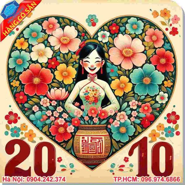 Thiệp 20/10 in đẹp - lấy nhanh - giá tốt