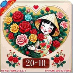 In nhanh thiệp 20 - 10 giá rẻ, chất lượng tại hà nội