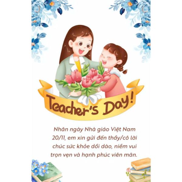 Top 10 những mẫu thiệp 20/11 ngày Nhà giáo Việt Nam tặng thầy cô