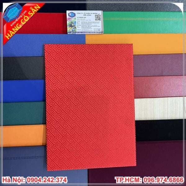 Bìa kẹp da chứng chỉ, chứng nhận, giấy khen có sẵn, giá rẻ đẹp