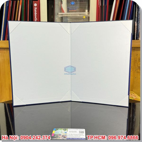 In bìa kẹp chứng chỉ đẹp, có sẵn, giá rẻ