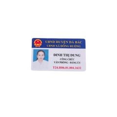 In mẫu thẻ công chức lấy ngay giá rẻ tại Đống Đa