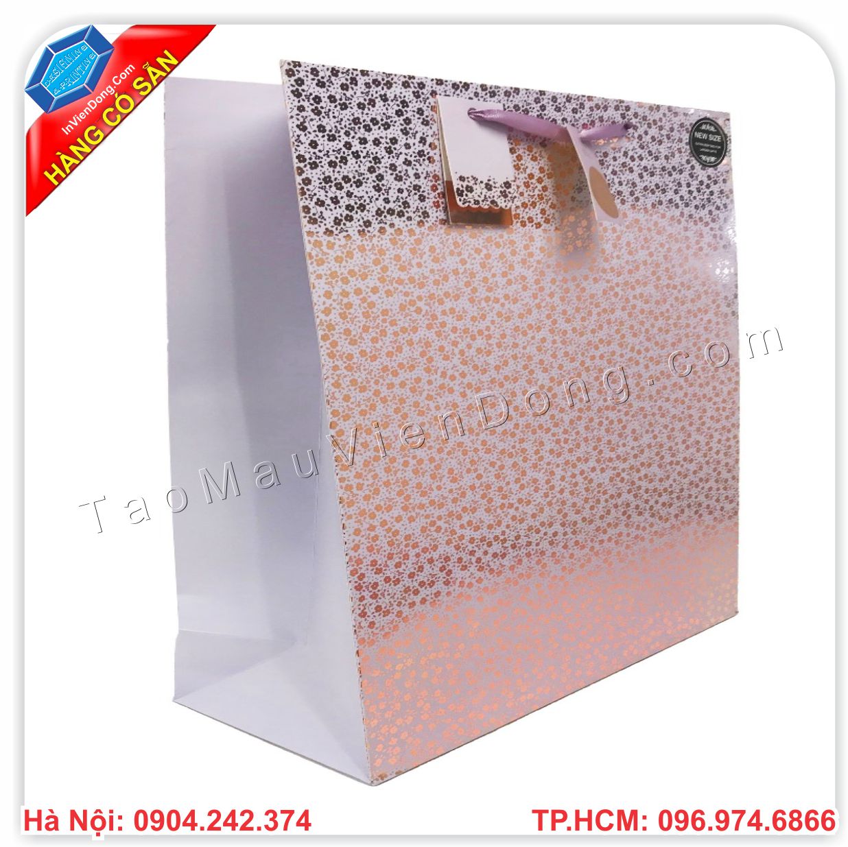 Túi giấy Happy Birthday đựng quà gấu bông, hoa và túi Lazadavn
