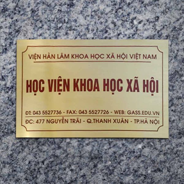 Làm Biển Công Ty Inox Lấy Ngay Giá Rẻ Tại Hà Nội