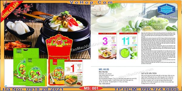 Sản xuất Lịch tết giá rẻ tại Hà Nội