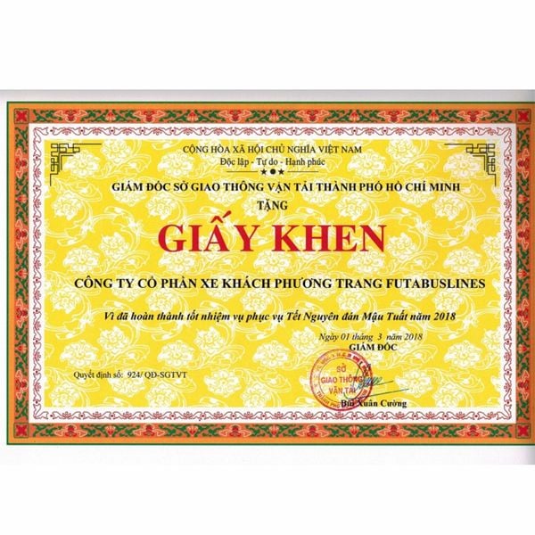 Bảng báo giá in giấy khen