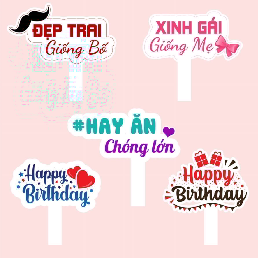 Hashtag phụ kiện cầm tay sinh nhật – In Viễn Đông