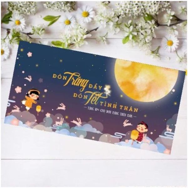Mẫu thiệp trung thu đáng yêu