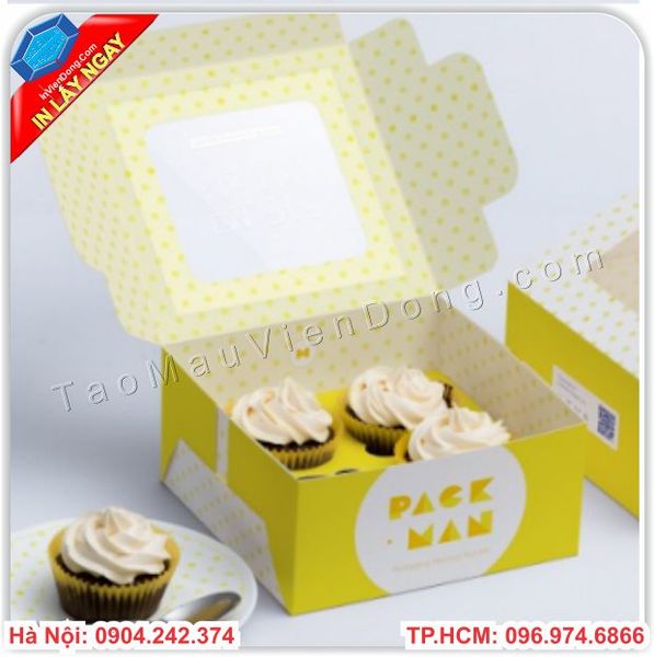 Hộp Đựng Bánh Cupcake