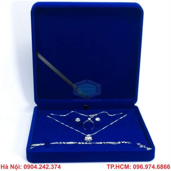 Bán hộp đựng trang sức bằng nhung, bằng giấy giá rẻ