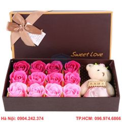 Mẫu hộp hoa ngày Valentine