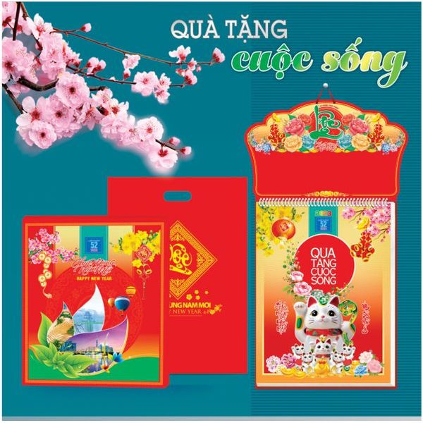 Địa chỉ in Lịch Bloc 2025- 29x41 Xin Chào Việt Nam - Bán sẵn đủ Size mua giá rẻ