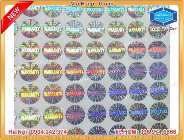 in tem bảo hành giá rẻ